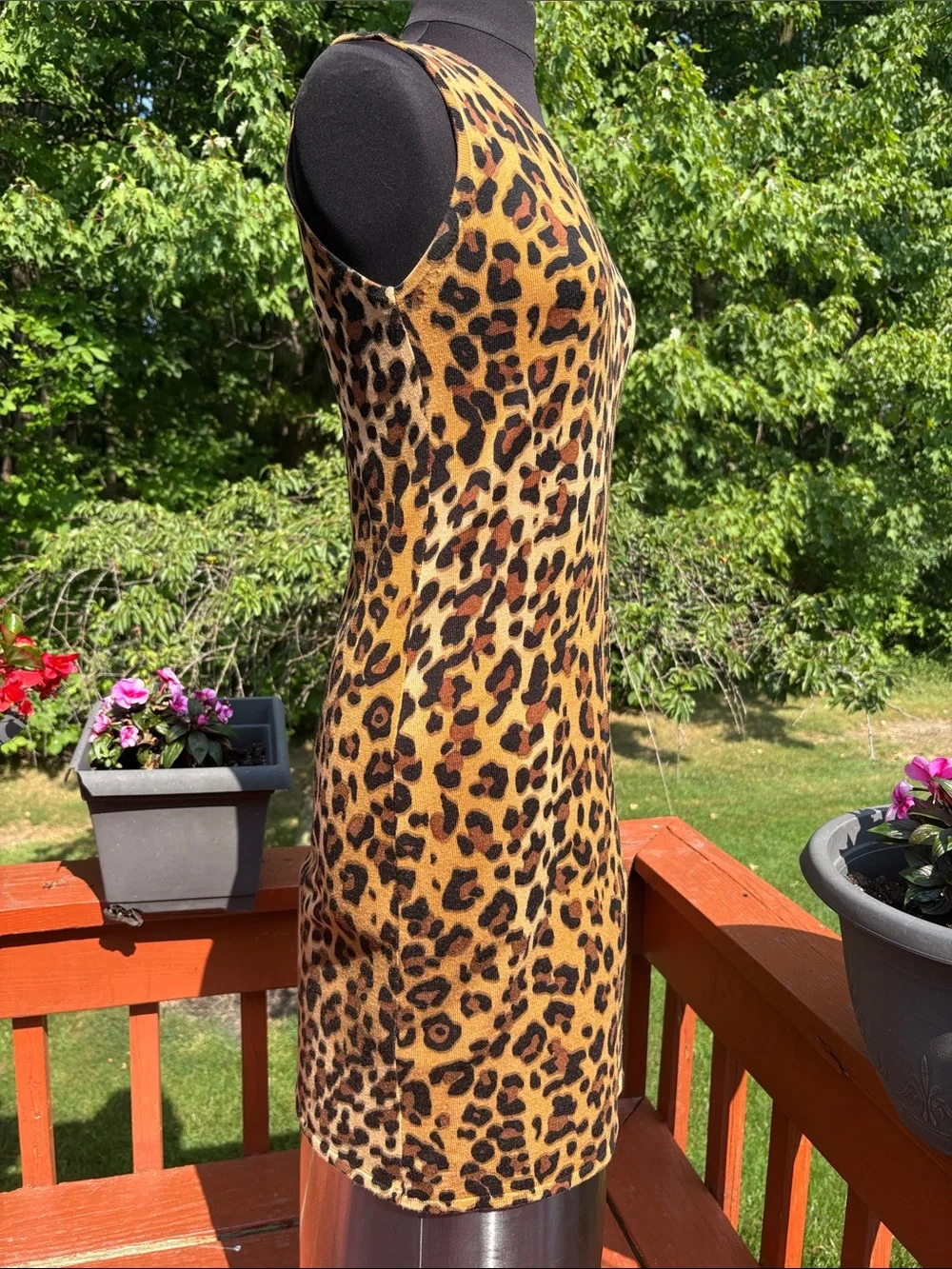 NWOT Calvin Klein Animal Print stretchy dress